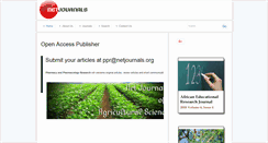 Desktop Screenshot of netjournals.org